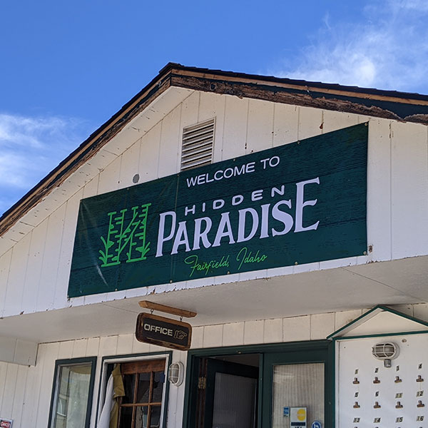 Hidden Paradise Sign